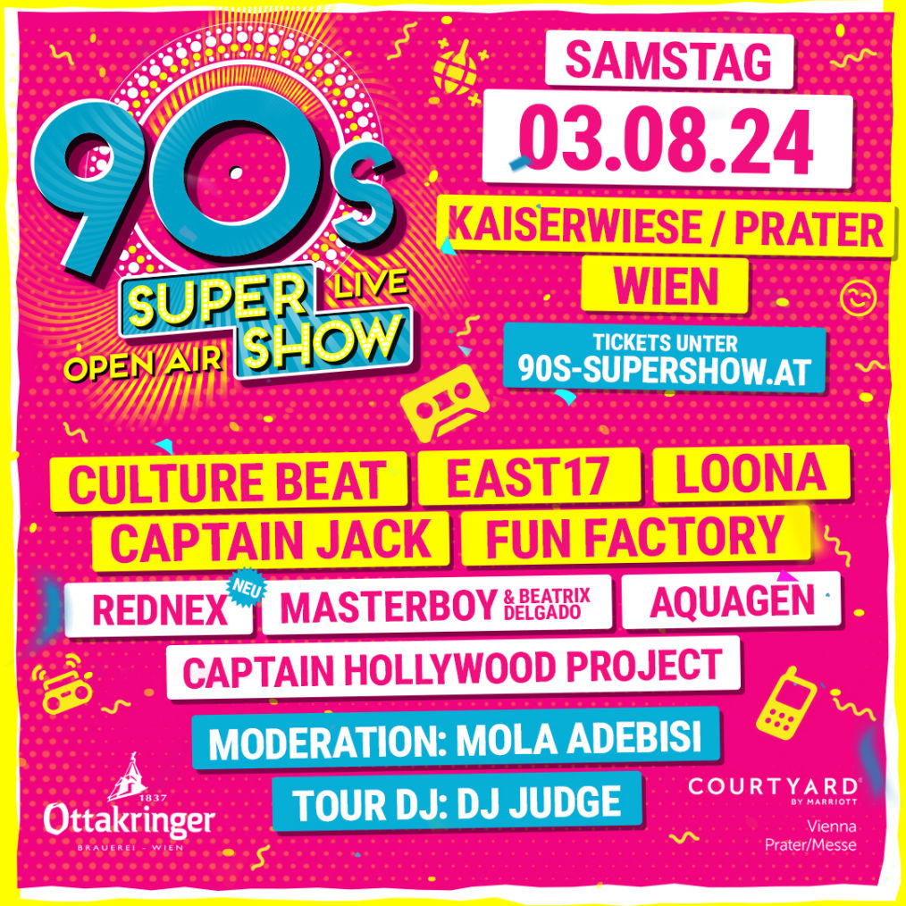90s Super Show Wien sterreichs Gr tes 90er Open Air